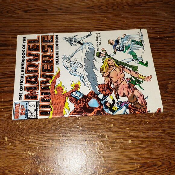 Official Handbook of Marvel Universe Deluxe #6 Human Torch to Ka-Zar - Picture 3 of 3